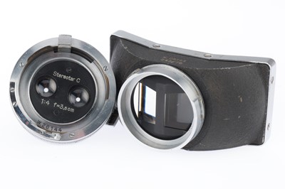 Lot 282 - A Zeiss-Ikon f/4 3.5cm Stereotar Lens