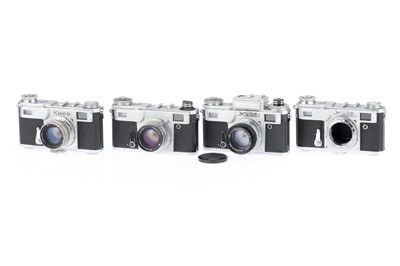 Lot 114 - A Group of Kiev 35mm Rangefinder Cameras