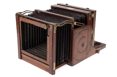 Lot 313 - A Meagher Stereo Full Plate Tailboard Camera