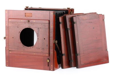 Lot 185 - An English Victorian 12x10 Inch Tailboard Camera Body