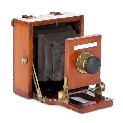 Lot 218 - A J. Lancaster & Son Le Merveilleux Quarter Plate Mahogany Field Camera