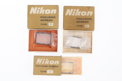 Lot 588 - A Selection of Nikon Focusing Screens