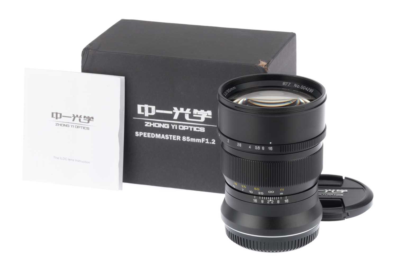 Lot 247 - A Zhong Yi Optics Speedmaster f/1.2 85mm Lens