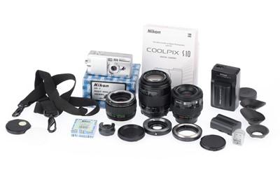 Lot 603 - A Selection of Nikon Lenses and Accessories