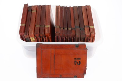 Lot 216 - A Quantity of Mahogany Film Plate Holders