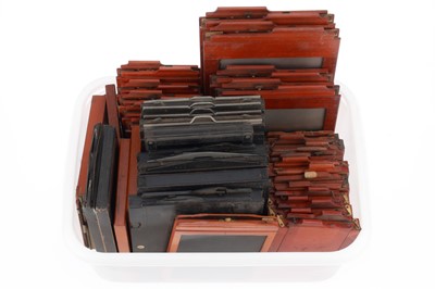 Lot 210 - A Mixed Selection of Wooden Film Plate Holders