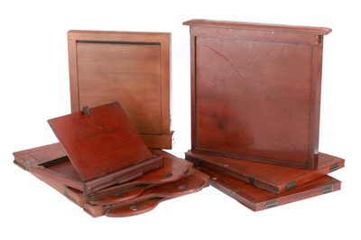 Lot 236 - A Mixed Selection of Large Wooden Film Plate Holders