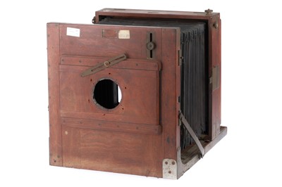 Lot 237 - A Mahogany and Brass 10x12 Inch Tailboard Camera Body