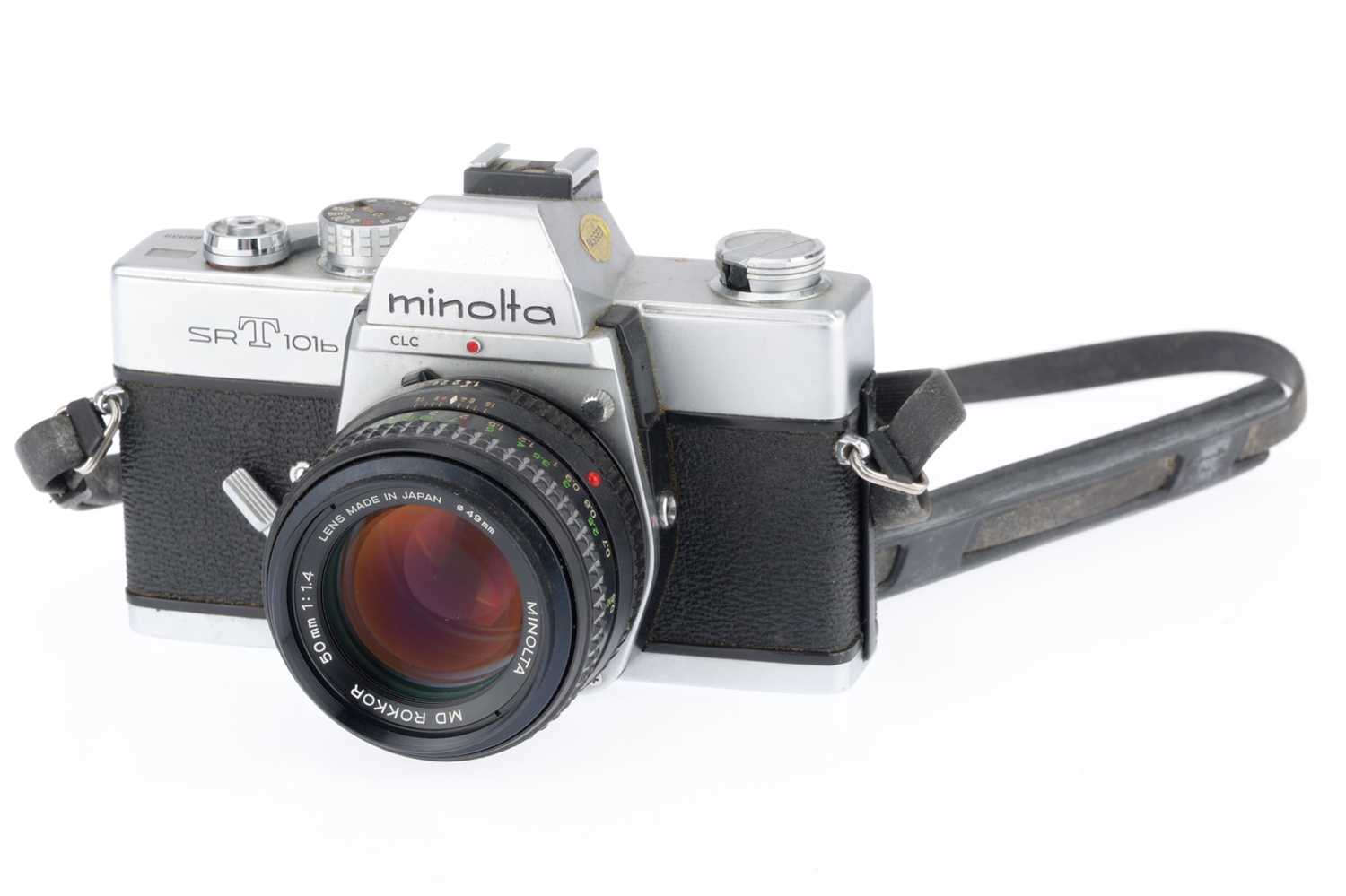Lot 66 - A Minolta SRT101b 35mm SLR Camera,