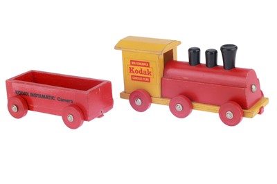 Lot 399 - A Kodak Advertising Wooden Toy Train