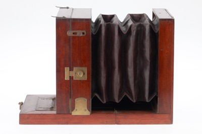 Lot 444 - A Mahogany and Brass Tailboard Camera