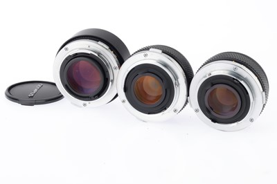 Lot 345 - A Group of Olympus OM Lenses