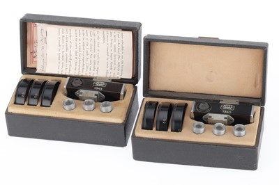 Lot 574 - A Pair of Zeiss Ikon Contameter Shoe Mount Rangefinder Sets