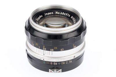 Lot 336 - A Nippon-Kogaku Nikkor-S Auto f/1.4 50mm pre-Ai Lens