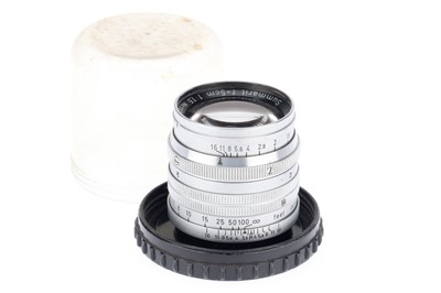 Lot 9 - A Leitz Wetzlar Summarit, f/1.5 5cm Lens