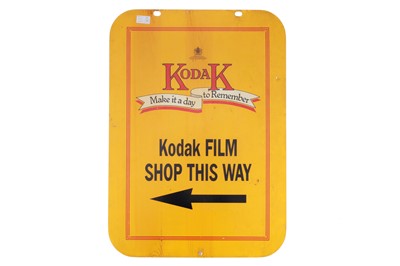 Lot 561 - A Double Sided "Kodak Film Shop This Way" Advertising Sign