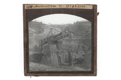 Lot 68 - Magic Lantern Slide of Fairbottom Bobs, Newcomen-Type Beam Engine