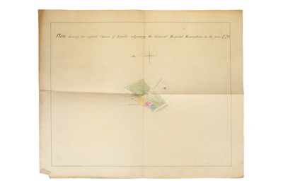 Lot 192 - Original Plan of Lands next to Birmingham Hospital, 1779