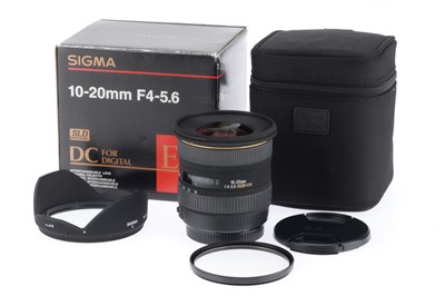 Lot 381 - A Sigma f/4-5.6 10-20mm Zoom Lens