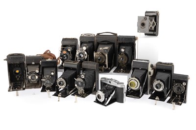 Lot 275 - A Tray of Folding Vest Pocket Cameras