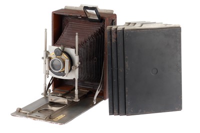 Lot 200 - A Houghton Ensign Cameo Folding Plate Camera