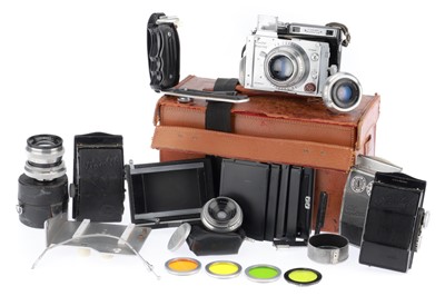 Lot 156 - A Plaubel Makina III Medium format Camera Outfit