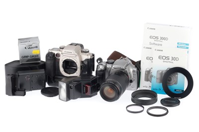 Lot 128 - A Pair of Canon SLR Cameras