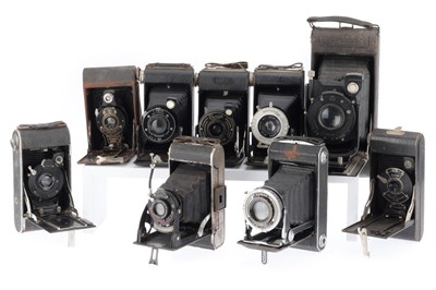 Lot 249 - A Mixed Selection of Folding Cameras