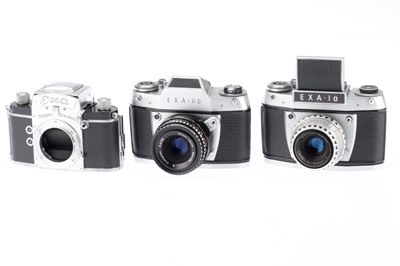 Lot 317 - A Group of Ihagee EXA 35mm SLR Cameras