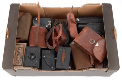 Lot 255 - A Selection of Folding Vest Pocket and Box Cameras