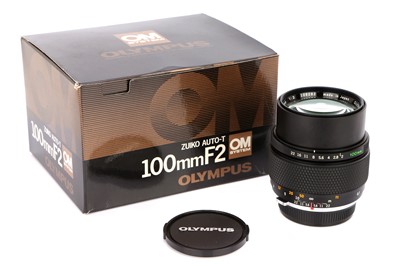 Lot 331 - An Olympus Zuiko f/2 100mm Lens