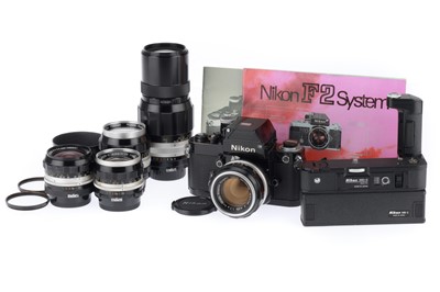 Lot 51 - A Good Nikon F2 Photomic 35mm SLR Camera Outfit