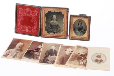 Lot 1010 - A Cased Seated Daguerreotype of a Woman