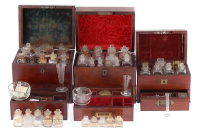 Lot 760 - Collection of 3 Domestic Medicine Chests