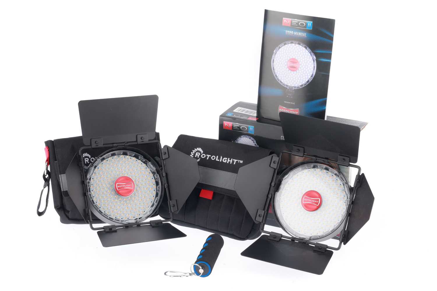 Rotolight Neo 3 Streamer Lighting Kit 2 – Une lumière LED RGBWW Portable et sur caméra pour la Photographie et la vidéographie avec Flash HSS intégré Rotolight Neo 3 Streamer Lighting Kit 2 – Une lumière LED RGBWW Portable et sur caméra pour la Photographie et la vidéographie avec Flash HSS intégré