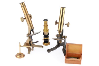 Lot 826 - Collection of Small Victorian Microscopes