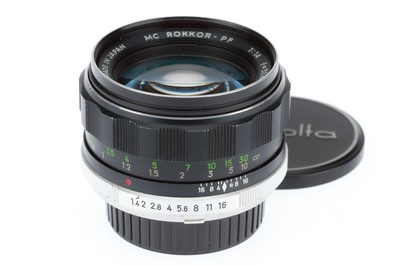 Lot 405 - A Minolta MC Rokkor-PF f/1.4 58mm Lens