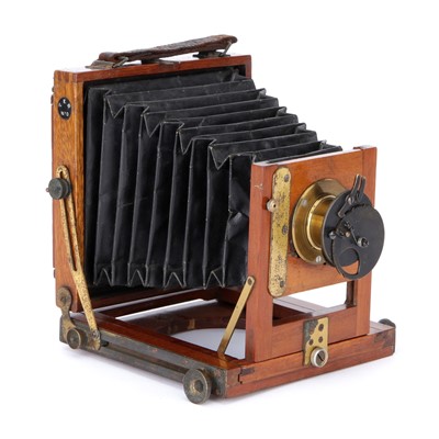 Lot 226 - A Tyler & England Brothers TEB No.0 Quarter Plate Mahogany Field Camera