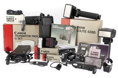 Lot 488 - A Selection of Canon Flash Equipment