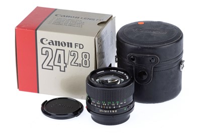 Lot 418 - A Canon f/2.8 24mm FD Lens