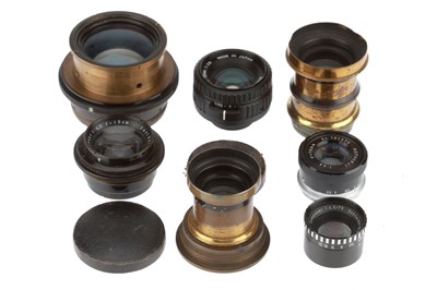 Lot 420 - A Selection of Brass Lenses