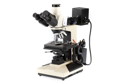 Lot 827 - Trinocular Microscope With Vertical Illuminator