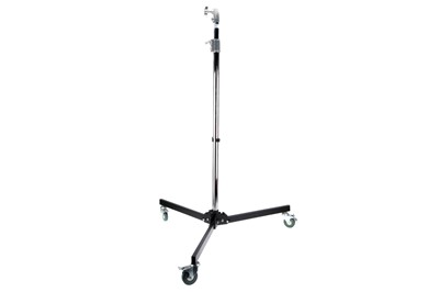 Lot 710 - Two Large Studio Lighting Stands on Caster Wheels