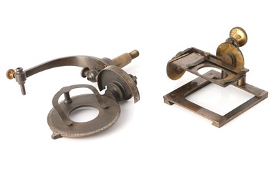Lot 36 - A Victorian Microscope Stage Goniometer & Another