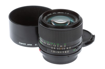 Lot 198 - A Canon FD f/2 28mm Lens