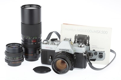 Lot 50 - A Mamiya MSX1000 35mm SLR Camera Outfit