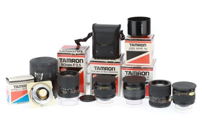 Lot 205 - A Group of Tamron Lenses and Accessories