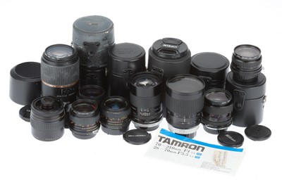 Lot 208 - A Group of 3rd Party Prime Lenses