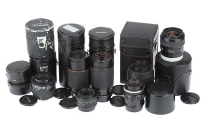 Lot 209 - A Selection of 35mm Camera Lenses