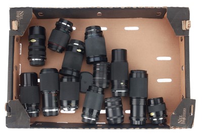 Lot 212 - A Selection of OM Mount Zoom Lenses